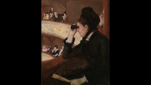 Immagine e suoni. Nel palco - Mary Cassatt - 1878 смотреть онлайн