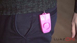Карманная сирена для самозащиты LKL-07, со свистком, розовая