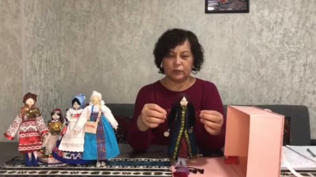 Текстильная кукла Айса в народном женском калмыкском костюме смотреть онлайн