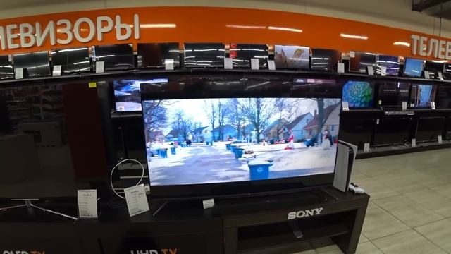 65 TCL c645 + ПС5 ТЕСТ в магазине ДНС / Бюджетный 4к QLED телевизор ...