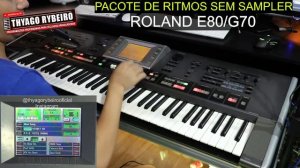 #RITMOSROLAND2022 "LANÇAMENTO" ROLAND E80 E50 E E60 By Thyago Rybeiro
