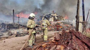 Возгорание в частном секторе локализовано, идет его ликвидация