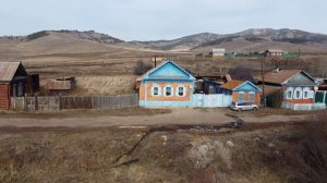 Село Большой Куналей в Бурятии с квадрокоптера