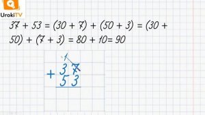 Письменное сложение двузначных чисел. Математика 2 класс