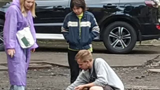 Рабочий момент на сьемках сериала 