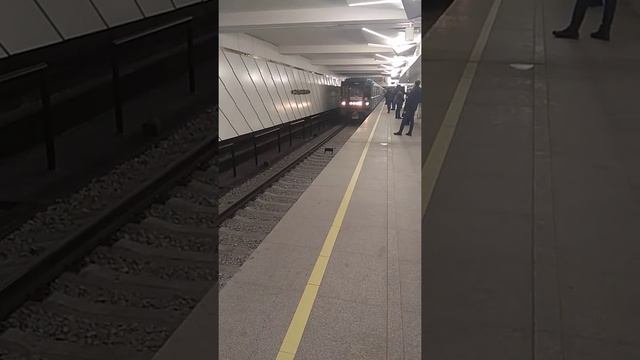 Прибытие поезда на станцию "Ольховая"
