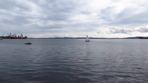 Яхта Финн. Тренировка.