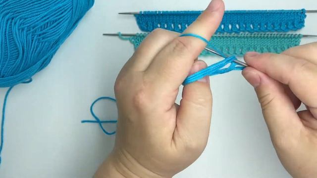 Классный и простой ажурный наборный край спицами легко и просто