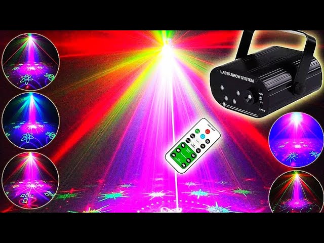 DJ laser show system Eshini holiday party effect