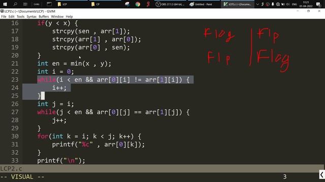 LCP longest common prefix C program code | ezy way | hindi | смотреть онлайн