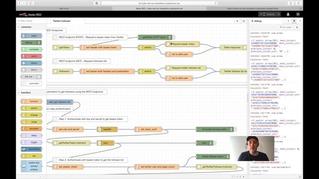 (Outdated lite account) A Node-RED Twitter-follower-flow