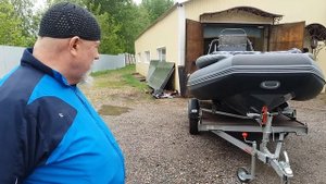 Алюминиевый РИБ VOYAGE 420 фальшборт, консольный.