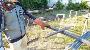 Изготовление двухплоскостной шпалеры для винограда. Все этапы подробно, ч. 2 #ТриЭкоВиноградник