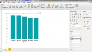 PowerBI: Format XAxis and YAxis in PowerBI