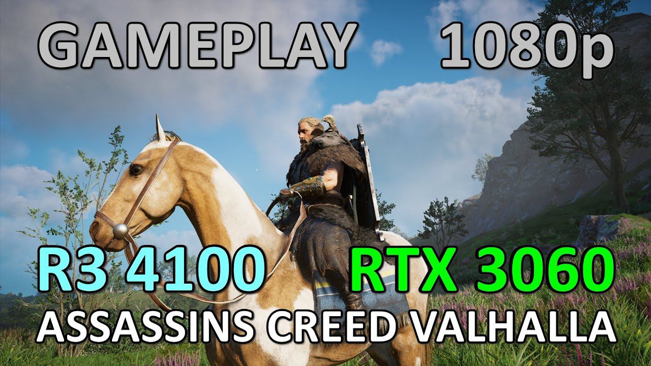 RYZEN 3 4100 + RTX 3060 / ASSASSINS CREED VALHALLA / GAME PLAY