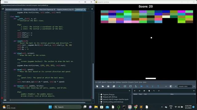 Python Breakout Game Tutorial - Game Development Using Pygame