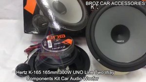 Broz Car Accessories - Hertz K 165 165mm 300W UNO Line Two Way Components Kit Car Audio Woofer