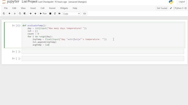Python List Data Structure Project | Python Project
