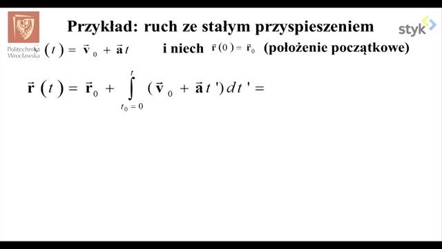 Fizyka I odc. 14 - Całkowanie prędkości i przyśpieszenia смотреть онлайн