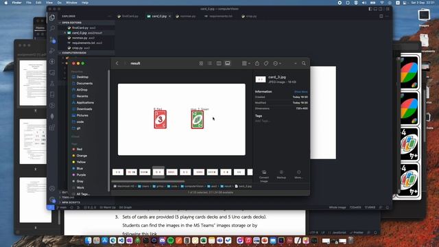Recognizing uno card with Pyhon and OpenCv смотреть онлайн