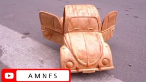 Amazing Woodcarving Diy Skills Volkswagen Beetle car 1965 In 2022 | AMNFS