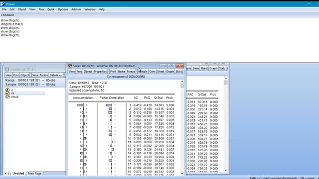 ARIMA Modeling Eviews in Urdu || identification and Estimation || смотреть онлайн