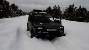 Зимнее путешествие на нивах в национальный парк Оленьи ручьи Офф роад нива Первая часть