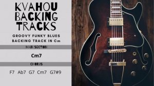 Groovy Funky Blues Backing Track in Cm
