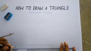 how to draw an equilateral triangle Geometry lesson