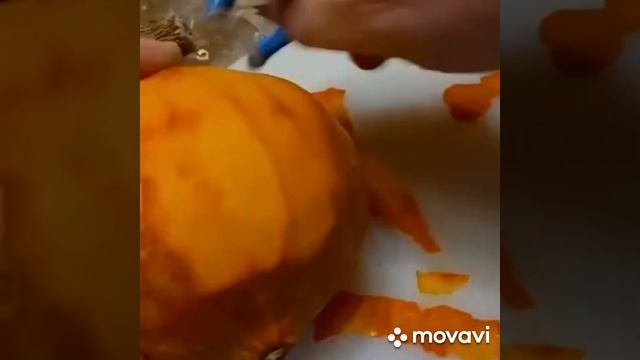 Тыкву очистить легко.#овощи #тыква #кашаизтыквы #здоровоепитание # смотреть онлайн