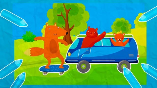 Пчелка Бзз + Красная машина + другие детские песенки | Детские хиты смотреть онлайн