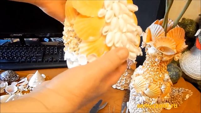 ?? DIY. Дамы из морских ракушек. Поделки из ракушек своими руками. Мастер-класс
