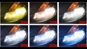 HID XENON COLOR TEMPERATURE 4300K 5000K 6000K