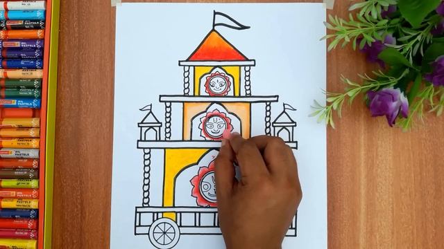 Rath Yatra Festival Drawing 2021|| How to draw jagannath Rathyatra || step by step смотреть онлайн