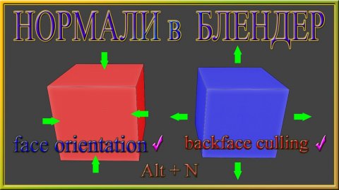 Нормали в Блендере.