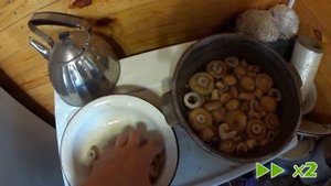 Еловые грузди солим горячим способом