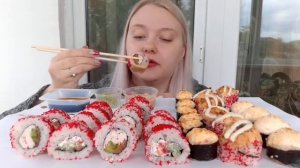 Мукбанг/Mukbang. 1 кг РОЛЛОВ/ROLLS. Предала и подставила близкая "подруга".