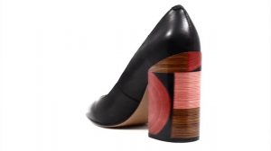 Черные туфли на деревянном каблуке 17124   Бренд Mallanee 2018