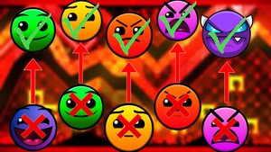 САМЫЕ СЛОЖНЫЕ УРОВНИ КАЖДОЙ СЛОЖНОСТИ (без демонов) В GEOMETRY DASH 2.1