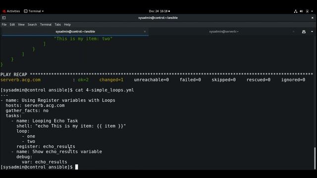 #12: Writing Loops in Ansible | Using Register with Loops | Simple Loops Playbook | Part-2