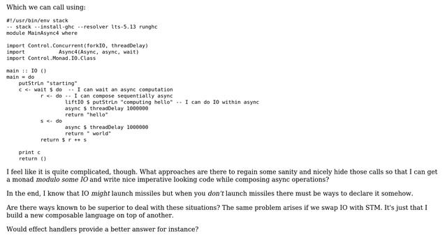 Code Review: Composing IO and Async in haskell смотреть онлайн