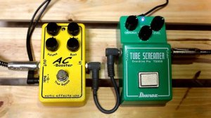 Xotic Ac Booster VS Ibanez Tubescreamer TS808