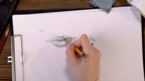 Как нарисовать губы поэтапно карандашом | Видео уроки рисования для начинающих. Обучение рисованию