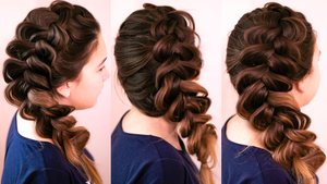 Воздушная, объёмная коса. Французская обратная коса.