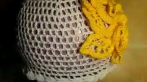 0 Как связать летнюю шапочку сеточкой, образец, матери алы