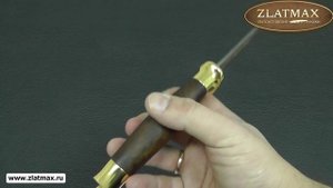 Нож Н8-Спецназ (У10А-7ХНМ, Орех, Латунь) - Златоустовские ножи (zlatmax.ru)