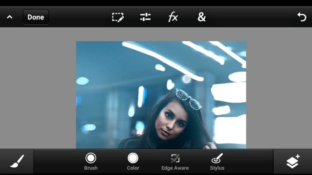 Blue Lighting Smoke Effect On ( Photoshop Touch ) Tutorial