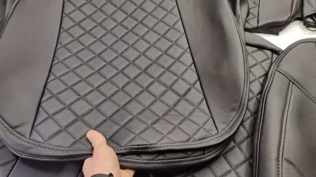 Чехлы на сиденья Renault Duster, Nissan Terrano 2015-2021, спинка делится, Экокожа, отстрочка РОМБ смотреть онлайн