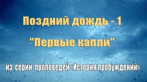 24. Поздний дождь - 1. Первые капли . Елифанкин С. (11.02.2024) Церковь "Скала"