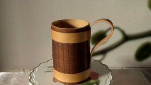 Кружка из бересты - экологическая посуда.